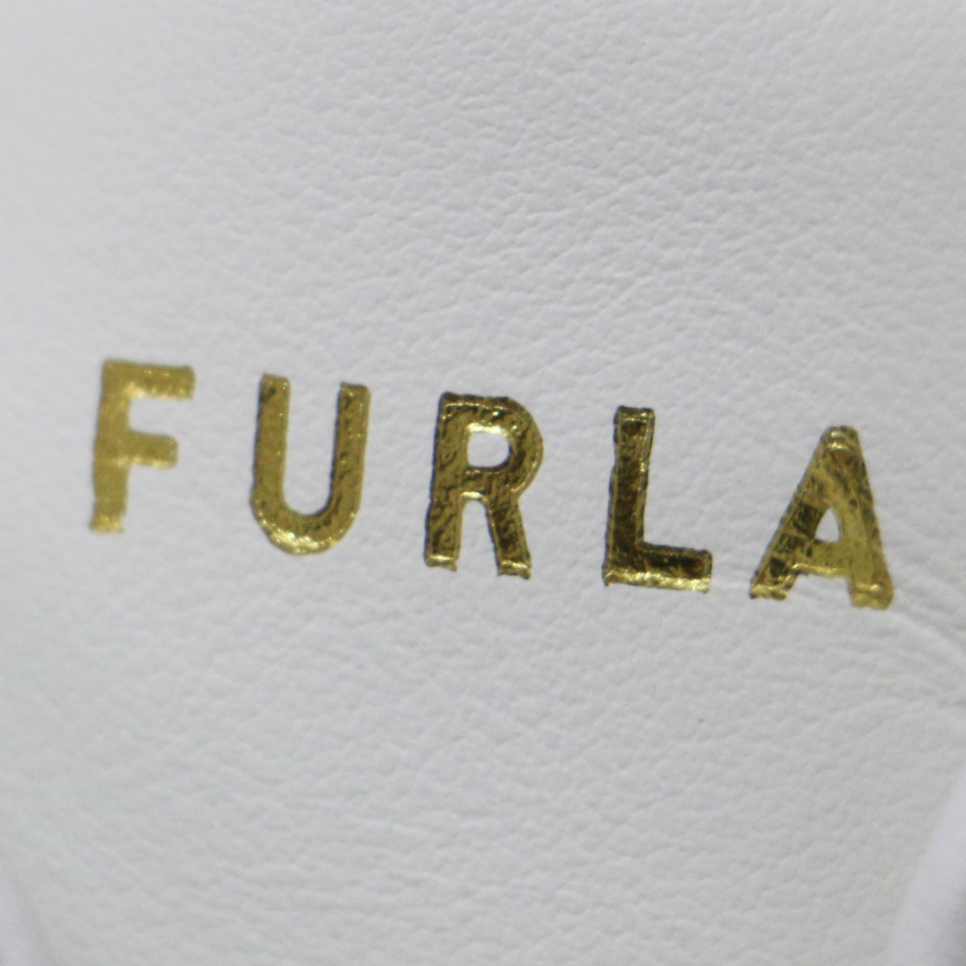 Furla(フルラ)のFURLA フルラ スニーカー シューズ 靴 ホワイト ブラック 白 黒 39(25.5～26.0cm) ローカット レースアップ ラウンドトゥ JOY LACE 大人 きれいめ カジュアル シンプル ブランド 【レディース】【中古】 レディースの靴/シューズ(スニーカー)の商品写真