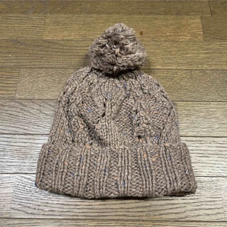 【ニッキ】ブラウンニット帽(ニット帽/ビーニー)