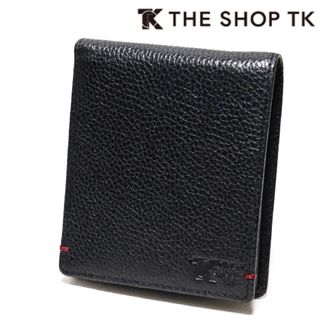 ザショップティーケー(THE SHOP TK)の《THE SHOP TK》新品 レッドステッチ シボ感 レザー２つ折り財布(折り財布)