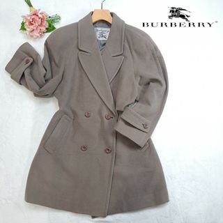 バーバリー(BURBERRY)の【美品】BURBERRYS カシミヤ混 チェスターコート チャコールグレー L(チェスターコート)