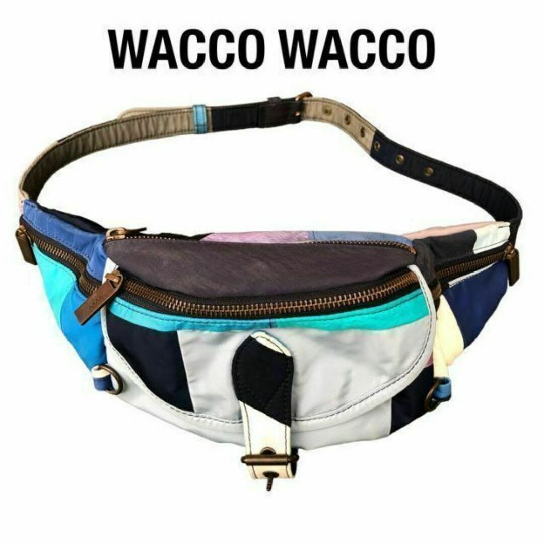 【美品✨】WACCO WACCO マルチカラーウエストバッグ ボディーバッグ