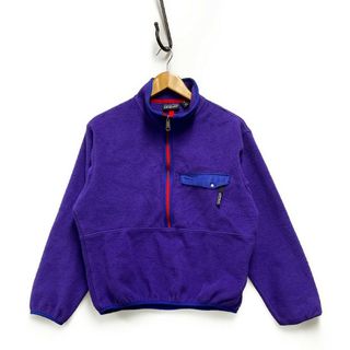 パタゴニア(patagonia)のPATAGONIA パタゴニア 品番 25320 ライトウェイト シンチラジップ T-ネック フリース パープル サイズ S 正規品 / 32658(その他)