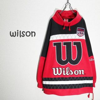 ウィルソン(wilson)の ◆古着◆　90’ｓ　ウイルソン　モックネック　ビッグロゴスエット(スウェット)