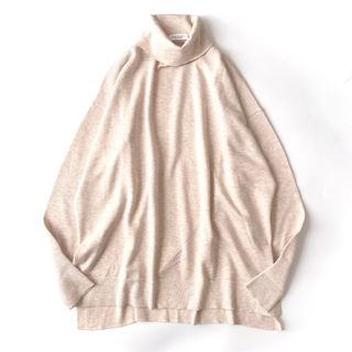 ビューティアンドユースユナイテッドアローズ(BEAUTY&YOUTH UNITED ARROWS)の極美品★ビューティアンドユース　ウール混　タートルネック　オーバーニット(ニット/セーター)