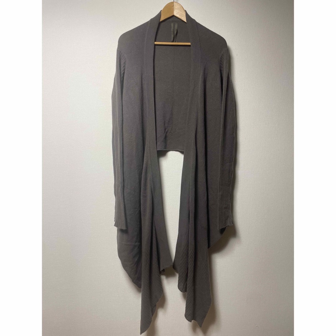 メンズRICK OWENS Virgin Wool Long Cardigan