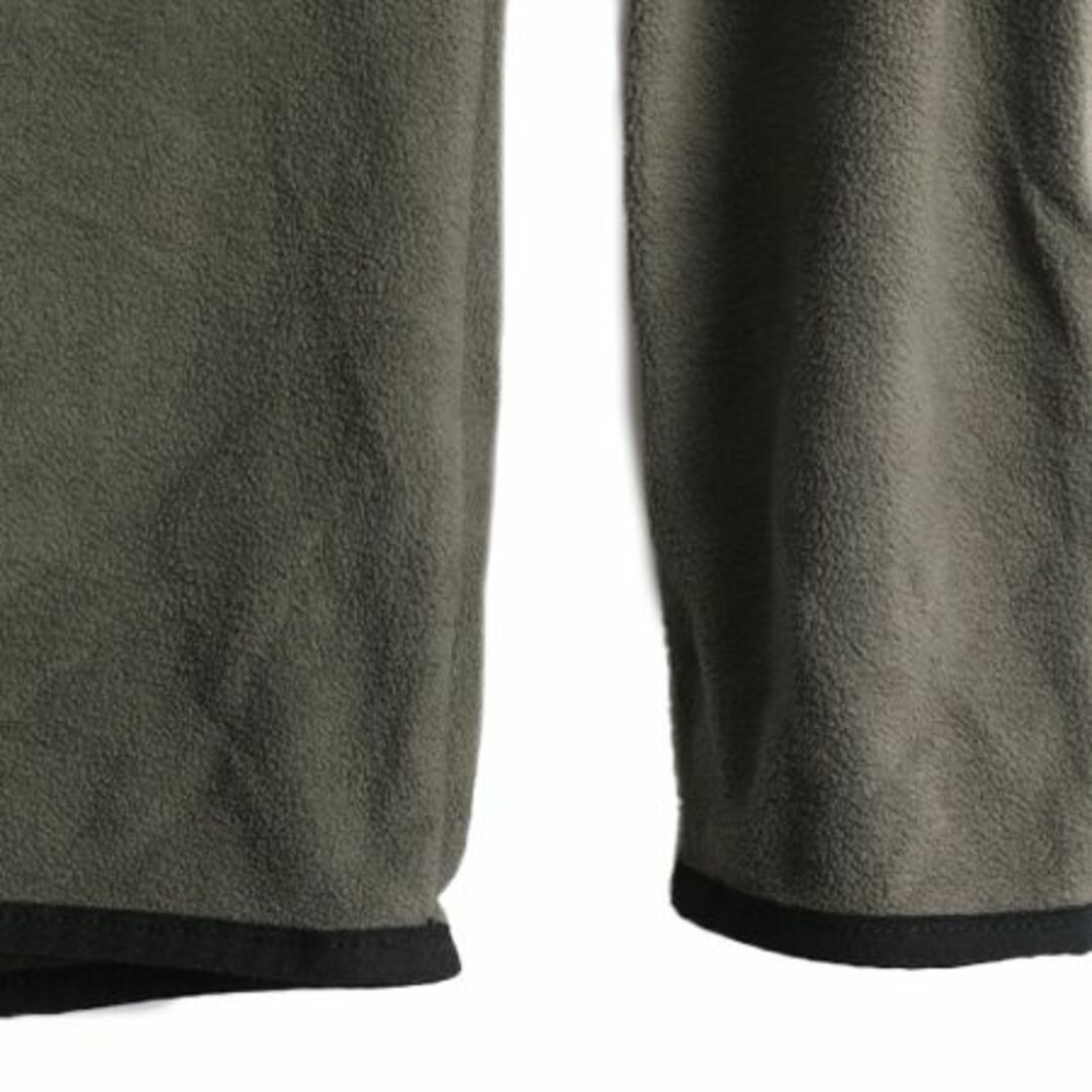 Tシャツ/カットソー(七分/長袖)US企画 ノースフェイス ヘイネック フリース プルオーバー メンズ S  The North Face アウトドア Tシャツ スナップ ジャケット 2トーン