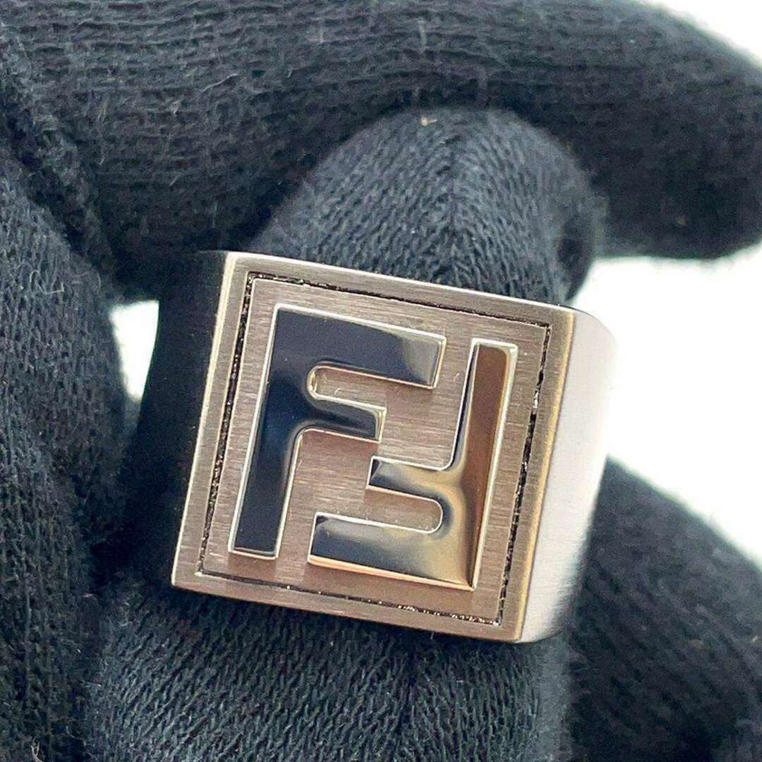 FENDI(フェンディ)のフェンディ リング FF ロゴ メタル サイズM FENDI 指輪 メンズ メンズのアクセサリー(リング(指輪))の商品写真