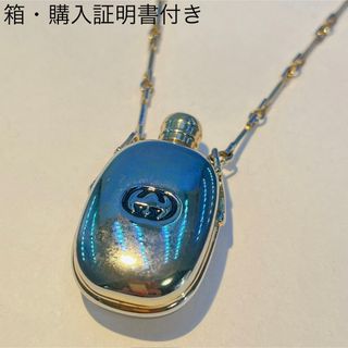 グッチ(Gucci)の403 グッチ　インターロッキング　パフュームボトル　ネックレス　ゴールド(ネックレス)