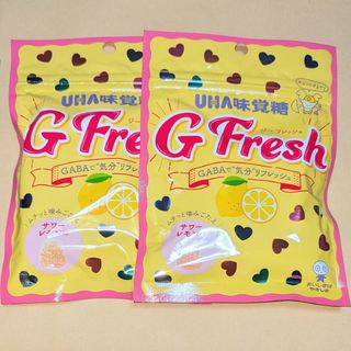 ユーハミカクトウ(UHA味覚糖)のG Fresh ジーフレッシュ　グミ　サワーレモン味　２袋◆UHA味覚糖(菓子/デザート)