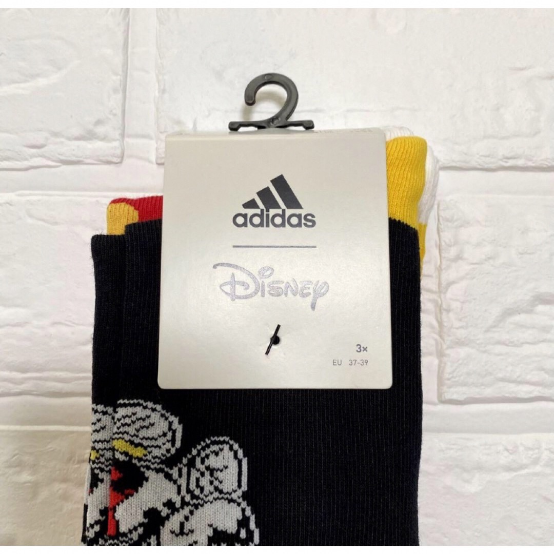 adidas(アディダス)のadidas Disney ミッキーマウス ソックス 3足組 新品 レディースのレッグウェア(ソックス)の商品写真