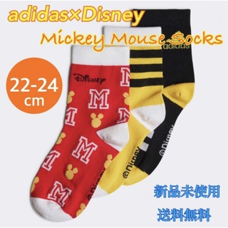 アディダス(adidas)のadidas Disney ミッキーマウス ソックス 3足組 新品(ソックス)