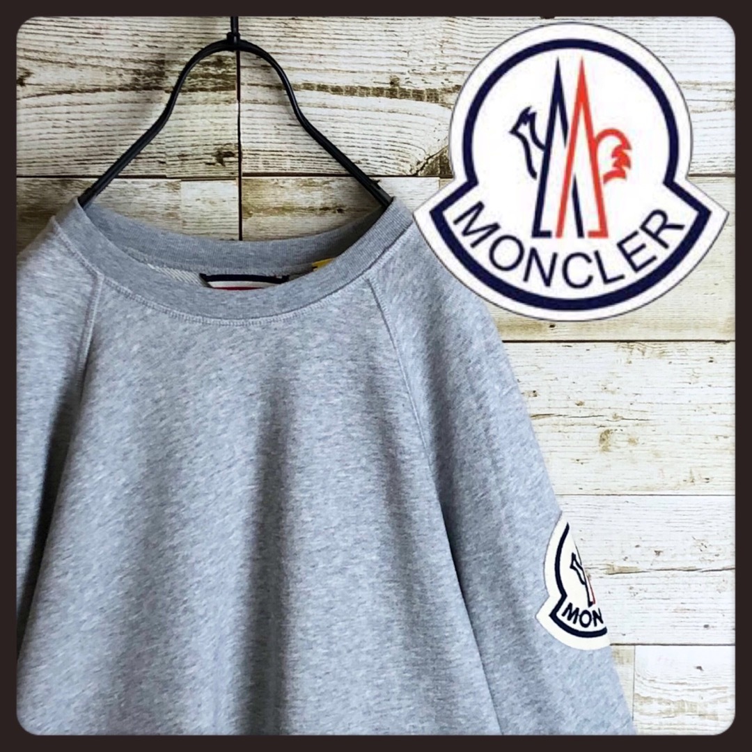 お洋服のかーるMONCLER モンクレール パーカー ビック ロゴ入り 美品