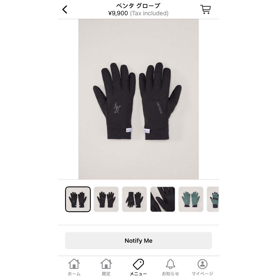 ARC'TERYX(アークテリクス)のARC’TERYX Venta Glove メンズのファッション小物(手袋)の商品写真