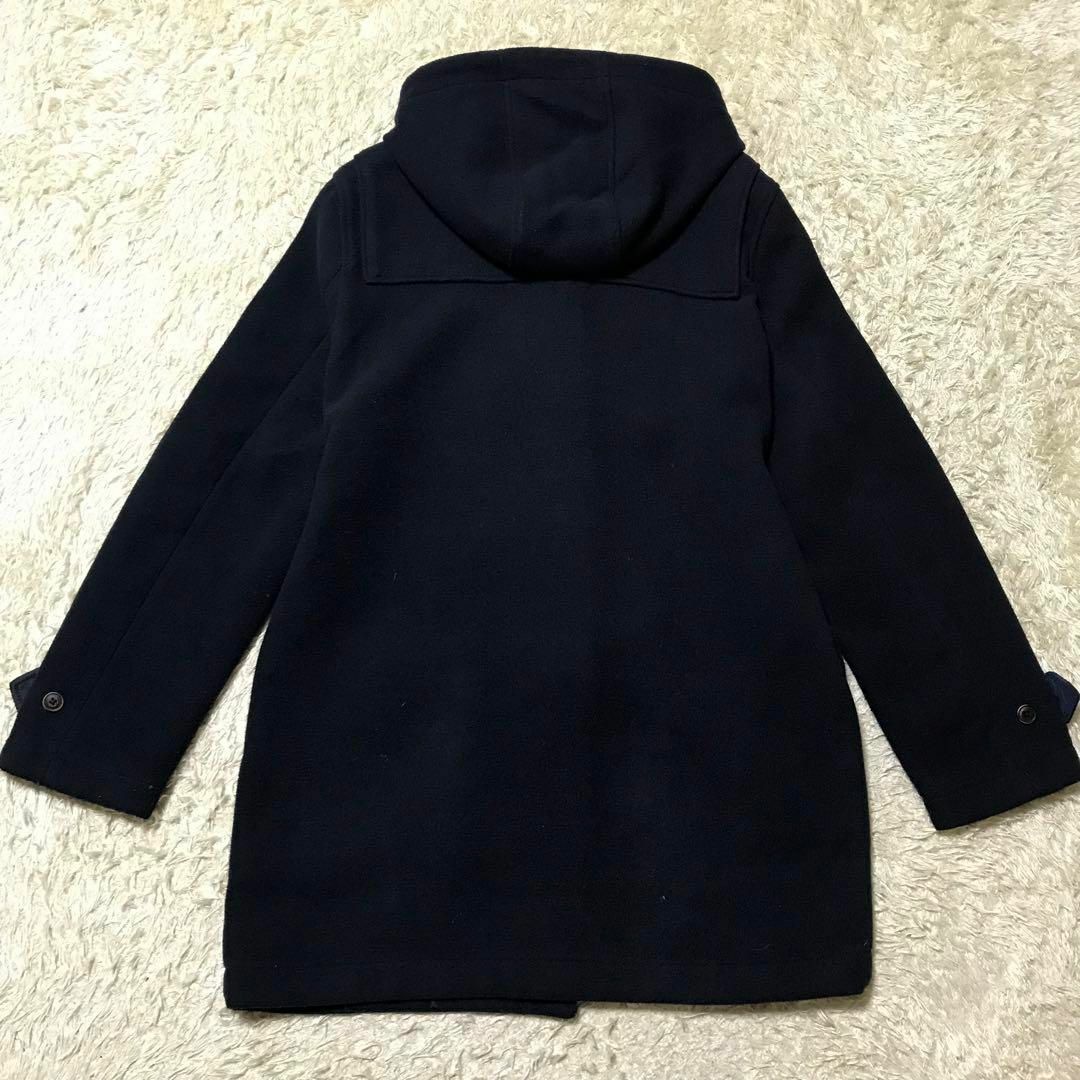 TOMMY JEANS(トミージーンズ)の【ロング丈】トミージーンズ　ロゴ入りロングダッフルコート　ネイビー　B146 メンズのジャケット/アウター(ダッフルコート)の商品写真