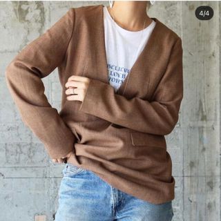 トゥデイフル(TODAYFUL)のaere  V neck pullover jacket(ノーカラージャケット)