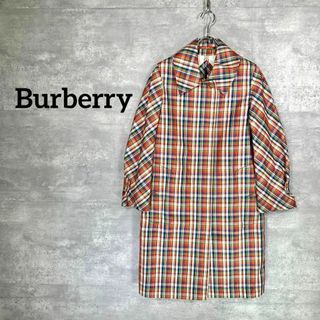 バーバリー(BURBERRY)の『Burberry』バーバリー (38) チェック柄 ステンカラーコート(チェスターコート)