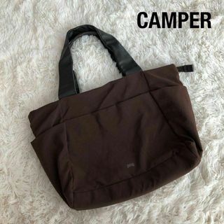 CAMPER - CAMPER カンペール トートバッグ - オレンジx黒x緑系等(総柄