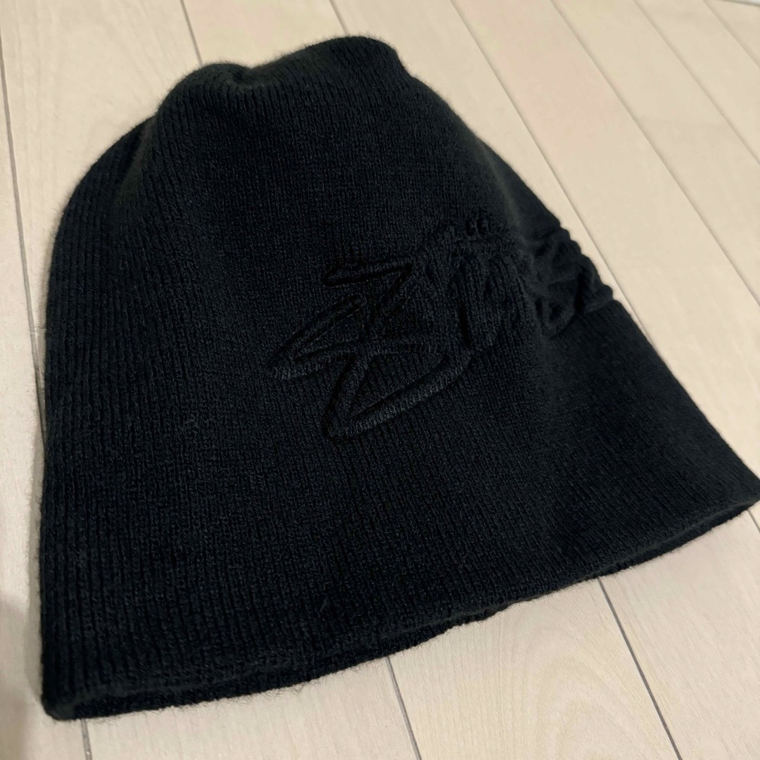 超可爱 STUSSY SKULLCAP EMBOSSED SMOOTH STOCK 黒 | yourmaximum.com