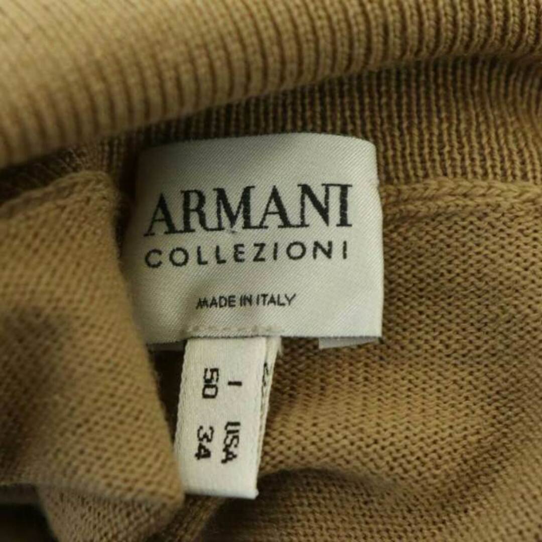 ARMANI COLLEZIONI(アルマーニ コレツィオーニ)のアルマーニ コレツィオーニ ハイネックニット セーター 長袖 ロゴ刺繍 I50 メンズのトップス(ニット/セーター)の商品写真