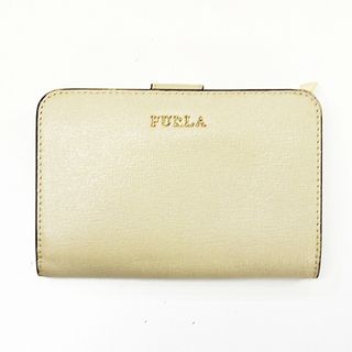 フルラ(Furla)のFURLA フルラ バビロン レザー 二つ折財布 ベージュ レディース 小物 【中古】 JA-18344(財布)