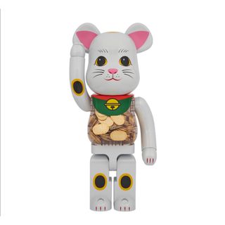 BE@RBRICK 招き猫 小判 白メッキ 1000％(フィギュア)