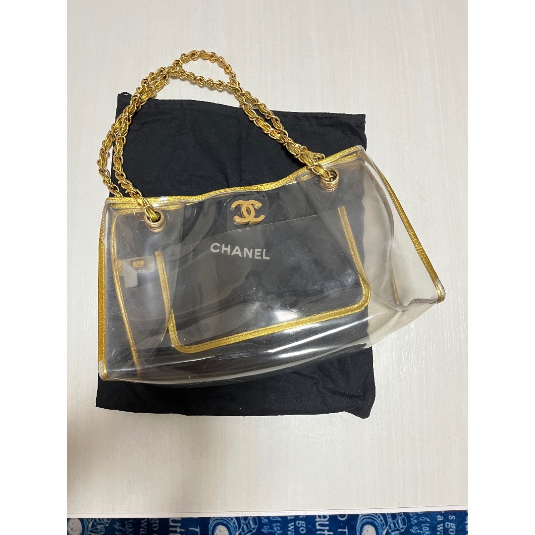 CHANEL - 【packs】シャネル　2way スケルトンバッグ　ビニール　クリア