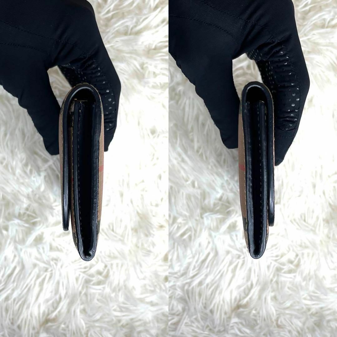 BURBERRY(バーバリー)の⋟希少品⋞ / バーバリー メガチェックコンチネンタルウォレット ブラック レディースのファッション小物(財布)の商品写真