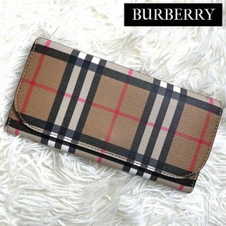 バーバリー(BURBERRY)の⋟希少品⋞ / バーバリー メガチェックコンチネンタルウォレット ブラック(財布)