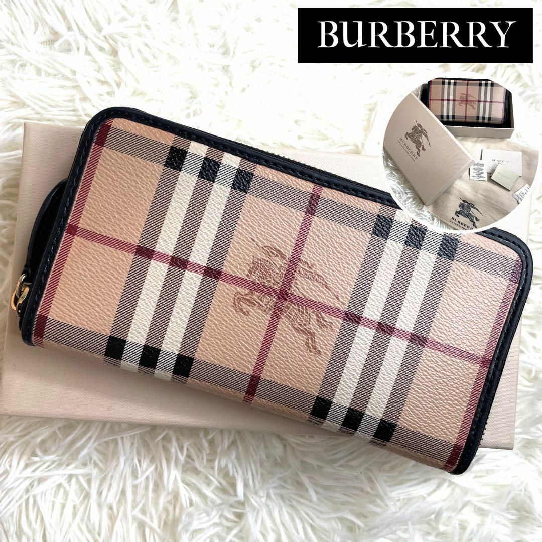 BURBERRY(バーバリー)の⋟極美品⋞ / バーバリー セントラルホースジッピーウォレット 3897953 レディースのファッション小物(財布)の商品写真