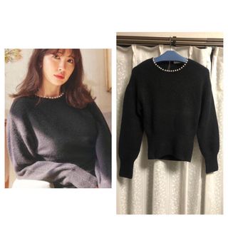 ハーリップトゥ(Her lip to)のHER LIP TO Pearl Necklace Knit Pullover(ニット/セーター)