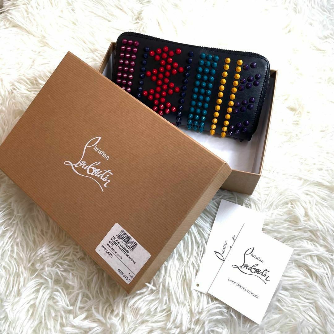 Christian Louboutin(クリスチャンルブタン)の⋟希少品⋞ / クリスチャンルブタン レインボースタッズジッピーウォレット レディースのファッション小物(財布)の商品写真