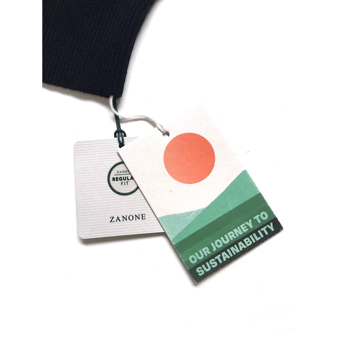 ZANONE(ザノーネ)の新品 秋冬 ザノーネ ZANONE 48 M クルーネック ネイビー 正規品 メンズのトップス(ニット/セーター)の商品写真