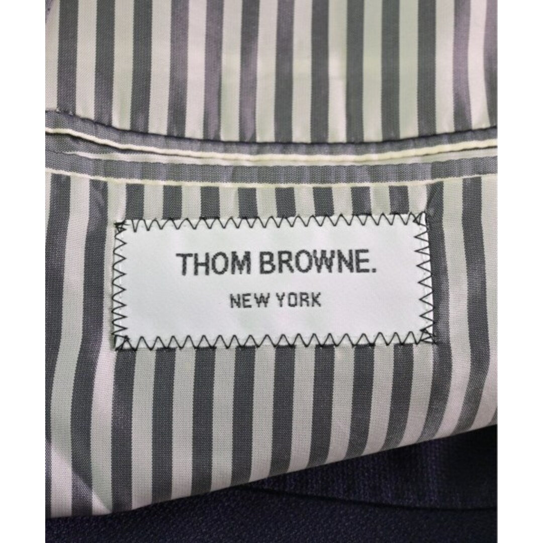 THOM BROWNE トムブラウン テーラードジャケット 0(XS位) 紺なし生地の厚さ