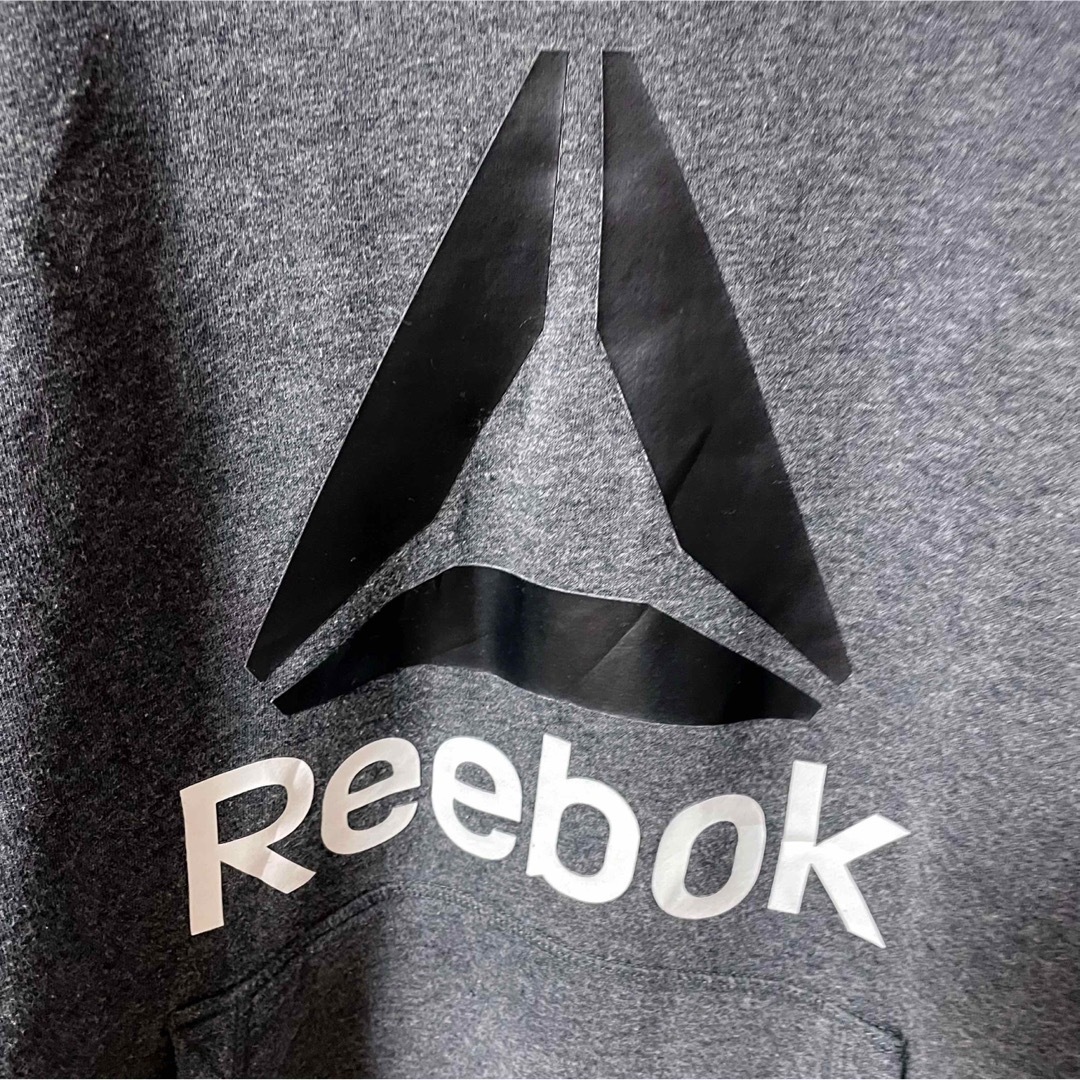 Reebok(リーボック)のリーボック ロゴプリント プルオーバー パーカー スウェット 輸入古着 メンズのトップス(パーカー)の商品写真