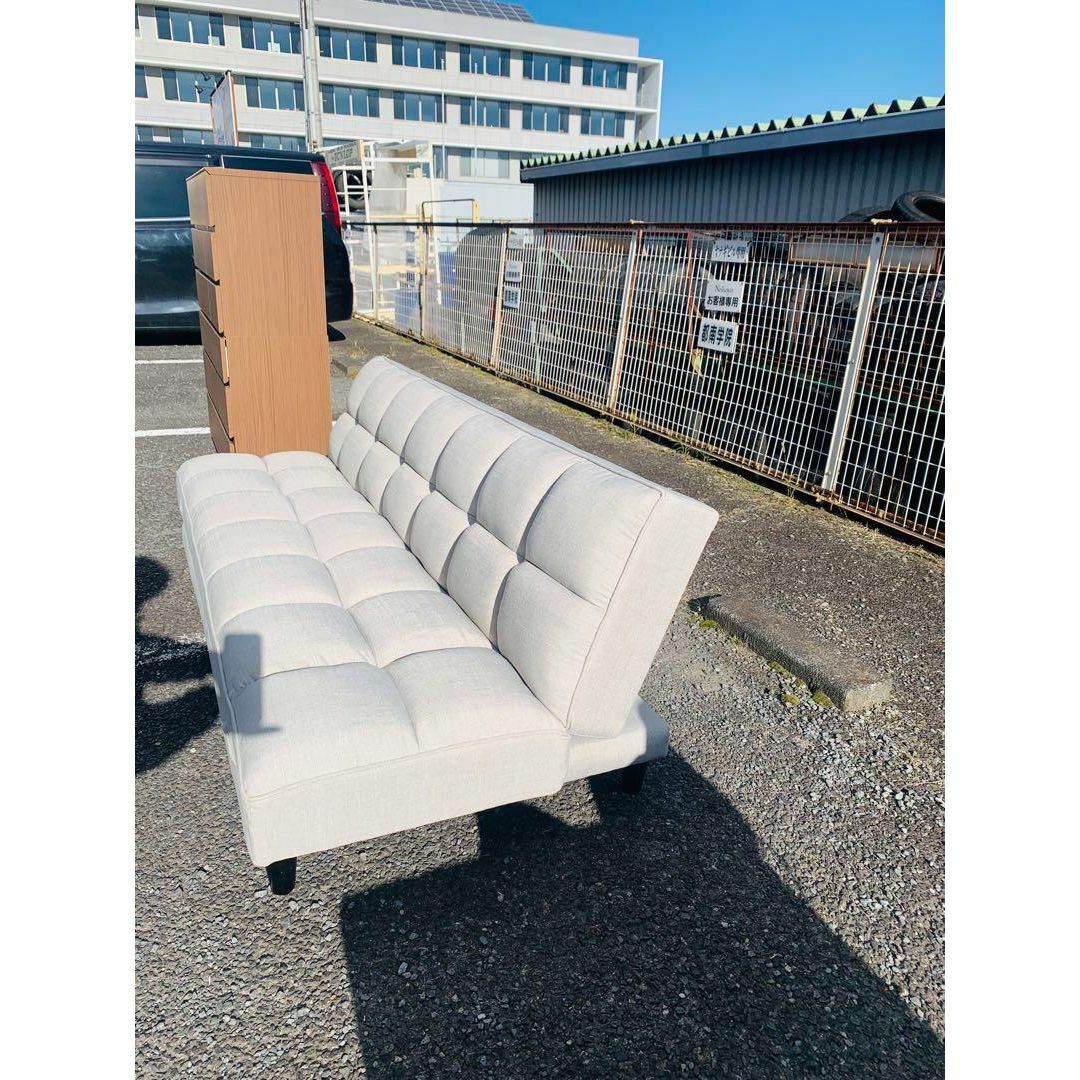 4WAYソファベッド ベージュ 幅190cm ソファ/ソファベッド 4WAYソファベッド ベージュ 幅190cm ソファ/ソファベッド