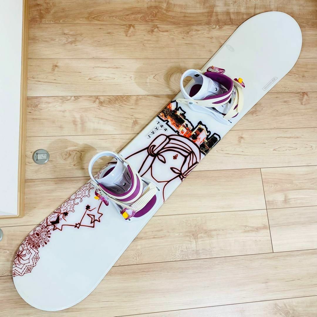 ☆美品☆サロモン×イグニオ IVY 144cm スノーボード×ビンディング - ボード