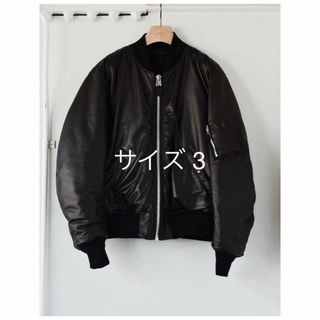 コモリ(COMOLI)の【最終】22SS COMOLI コモリ シープスキン MA-1 ャケット 3(レザージャケット)