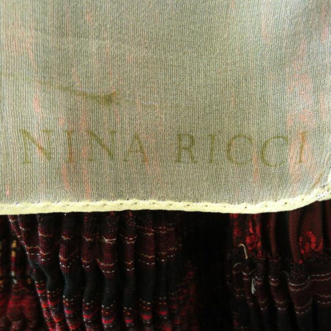 NINA RICCI(ニナリッチ)の美品　NINA RICCI／ニナリッチ★　花柄 薄手　シフォン　シルクストール レディースのファッション小物(ストール/パシュミナ)の商品写真