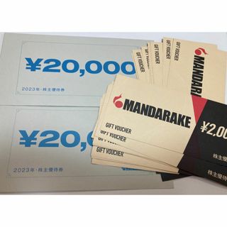 まんだらけ 4万円 株主優待券  即購入承認 ネコポス即送 期限23/12/31(ショッピング)