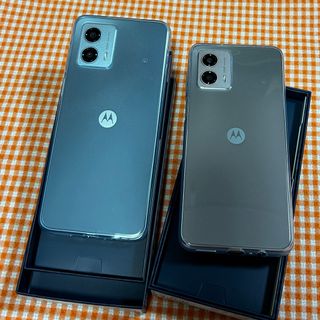 モトローラ(Motorola)のNikkyo様専用moto g53y 5G シルバーとピンク128 GB (スマートフォン本体)