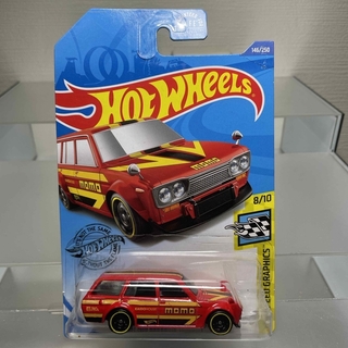 ホットウィール DATSUN BLUEBIRD WAGON 510 USカード(ミニカー)