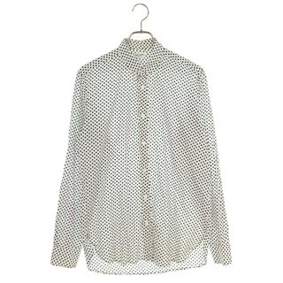 サンローラン(Saint Laurent)のサンローランパリ  13SS ハートドット総柄長袖シャツ メンズ 38(シャツ)