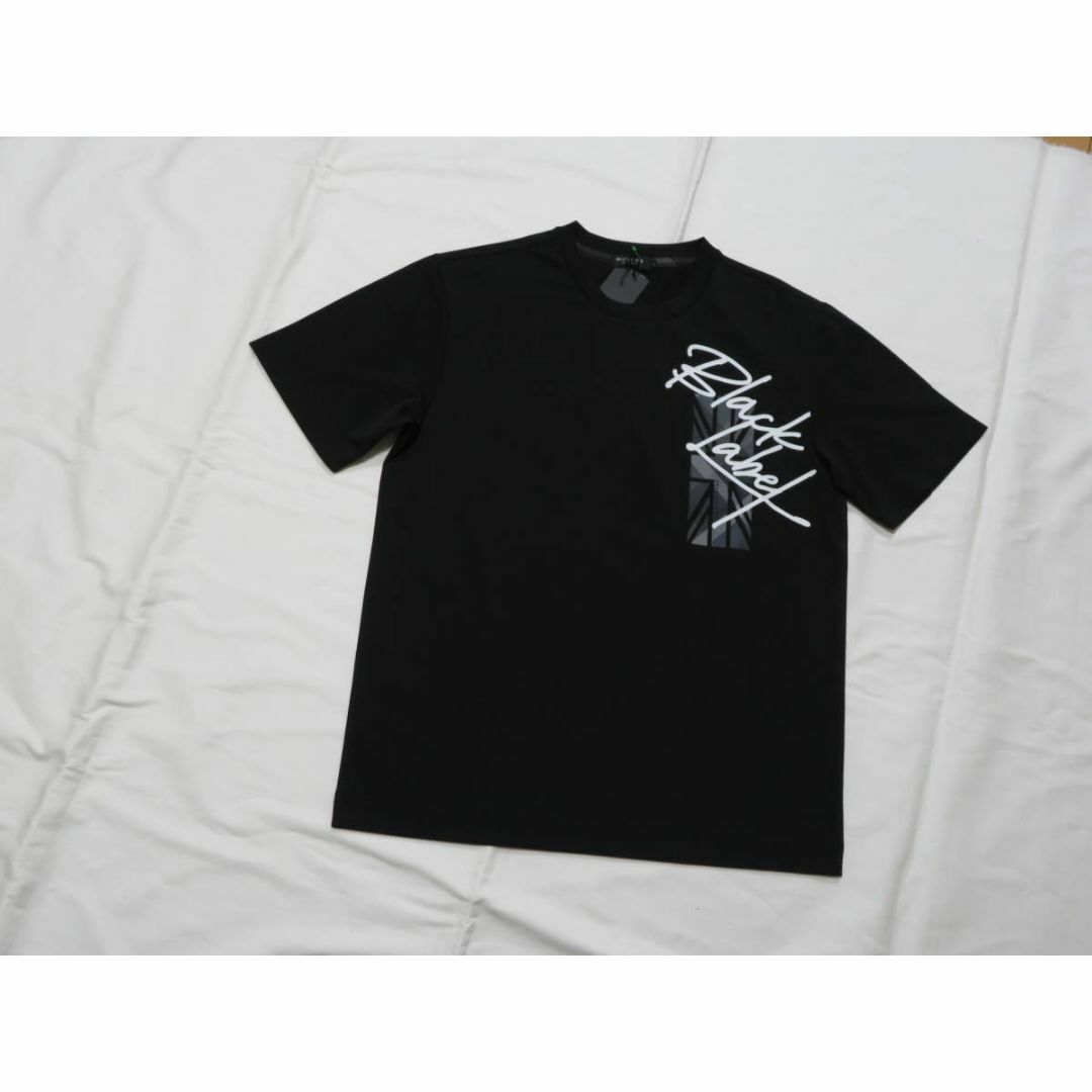 ブラックレーベル クレストブリッジ 半袖ブランドロゴ入りTシャツ M　黒未使用品○サイズ