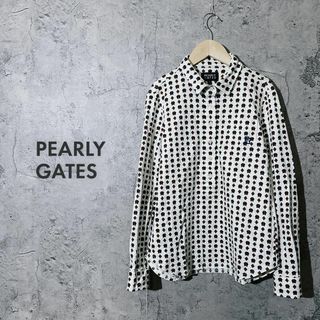 パーリーゲイツ(PEARLY GATES)の【 極美品 ❣】パーリーゲイツ 長袖 シャツ ブラウス ウェア ハーフボタン S(Tシャツ(長袖/七分))