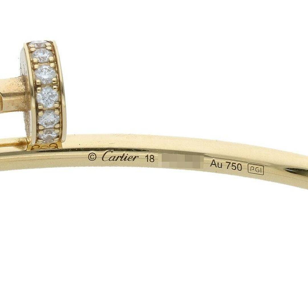 Cartier(カルティエ)のカルティエ  JUSTE UN CLOU BRACELET SM DIA K18YGダイヤジュストアンクルブレスレット メンズ 18 メンズのアクセサリー(ブレスレット)の商品写真