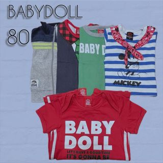 ベビードール(BABYDOLL)のBABYDOLL ロンパース  トップス トレーナー  アウター Tシャツ80(シャツ/カットソー)