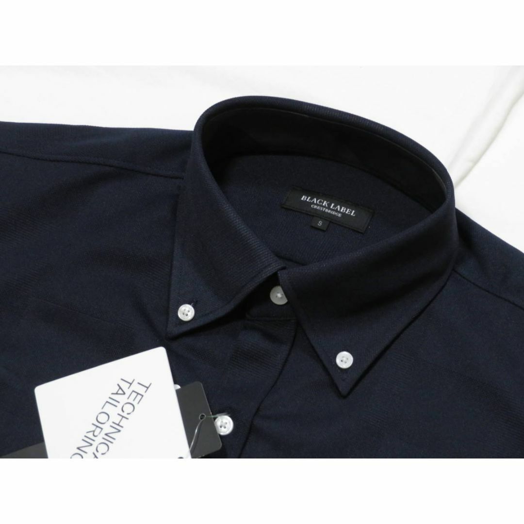BLACK LABEL CRESTBRIDGE(ブラックレーベルクレストブリッジ)のブラックレーベル クレストブリッジ 半袖ボタンダウンシャツ S 紺  メンズのトップス(シャツ)の商品写真