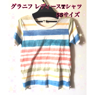 グラニフ レディース Tシャツ SSサイズ キッズ 半袖 カジュアル 小さめ(Tシャツ(半袖/袖なし))