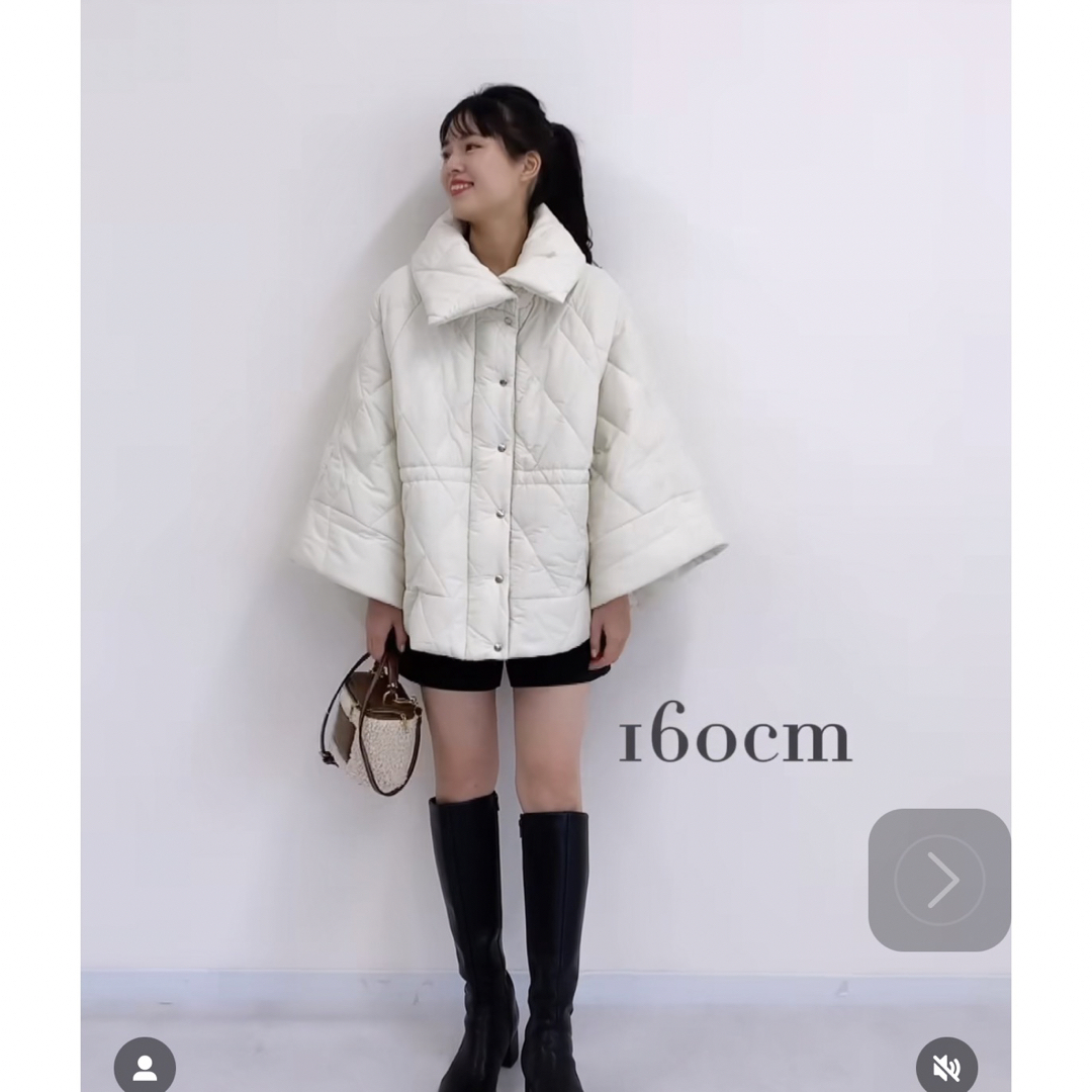 新作fitmore 中綿キルティングポンチョ レディースのジャケット/アウター(ポンチョ)の商品写真
