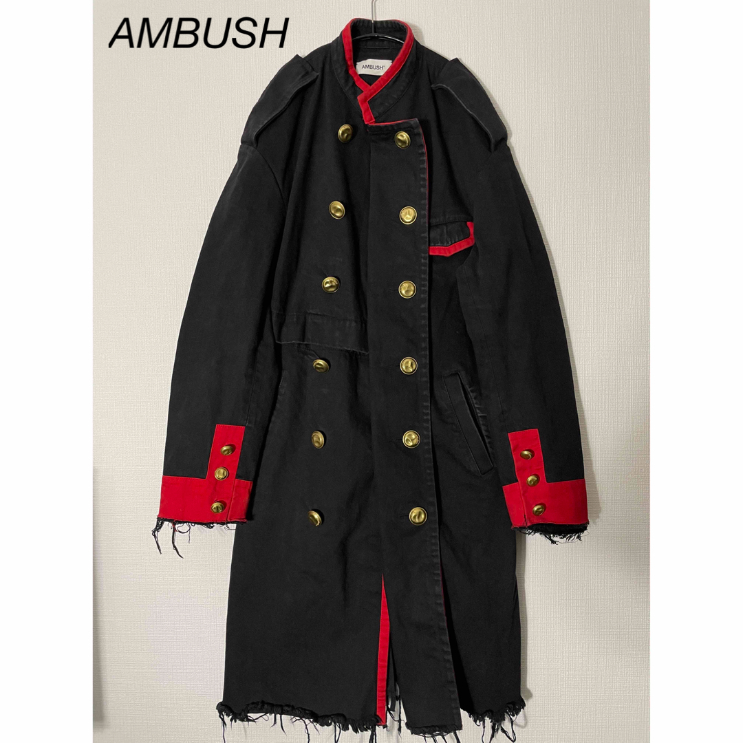 AMBUSH(アンブッシュ)のAMBUSH ナポレオン 切りっぱなし ロングコート メンズのジャケット/アウター(その他)の商品写真